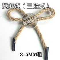 Promotional three-strand eight-Strand Woven Hand-made head diy material jute rope bag rope
