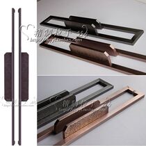 Chinese antique auspicious cloud handle modern stainless steel black European glass door handle door handle