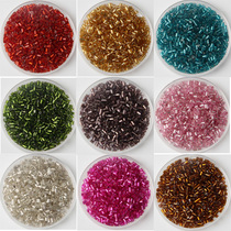 2mm silver tube beads diy jewelry accessories cross stitch beads Clothing accessories 10 grams of about 600 pieces