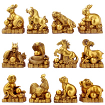 Bronze zodiac bronze twelve 12 zodiac signs small bronze rat bronze cow tiger rabbit dragon snake horse monkey cock dog pig is equal