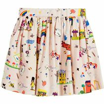Clearance childrens clothing Spring and summer college style Korean girls short skirt skirt Pleated skirt High waist princess umbrella skirt