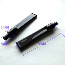 diy imported stone wood solid wood pipe parts Non-prefabricated acrylic cigarette holder play straight handle saddle 3MM filter element