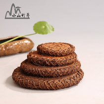 Mane Specialty Cup Mat Thickened Brown Mat tea Set Kettle Mat Brown Wool Woven Thermal Insulation Mat Tea Duct accessories Dining Mat