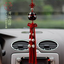 Featured handmade Japanese high-grade creative personality ceramic black money Cat Car pendant jewelry woven ear