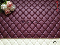 European embroidery soft bag leather fabric ktv background wall thickened with sponge headboard renovation pu leather wall around Kang