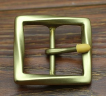 Pure brass solid leather belt head belt belt buckle pin pin buckle handmade leather leather goods DIY turn head to raise cattle