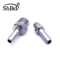 Stainless steel 304 hexagonal rod high-pressure outer wire pagoda leather water pipe joint PU hose pagoda joint