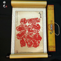 Silk paper-cut drawing Axis gift box Chinese characteristics abroad Foreign Affairs study business Foreign-Related Chinese style special gifts