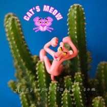 Mini pink leopard hands on a paparazzi toy