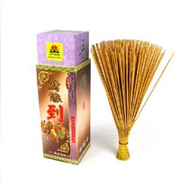 Golden Feng Caiyuan to Pure Natural Original Taste Sandalwood Wealth and Incense Sticks with Smoke-Smoke Fragrant Bamboo Sticks and Fragrant Bamboo Sticks