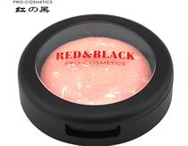 Red and black professional makeup dazzling baking powder blush Rouge Pearl bright blush transparent pink orange nude