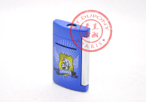 S T Dupont Fan-proof Minijet Blue Lacquered Knight badge 10083