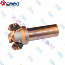 Yiquan original straight handle face milling cutter head SE50-C32-4 set SE12 blade 45 degree straight handle face milling cutter head