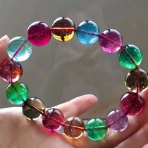 Boutique natural tourmaline bracelet 14mm71 1g g large particles one thing one picture luxury womens gift