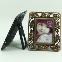 Zinc alloy bracket type retro alloy big head photo frame setting creative desktop ornaments one inch two inch two inch