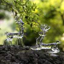 XZ personality modern home furnishings decorations Crystal sika deer creative ornaments birthday gift crafts