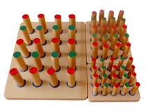 Wooden flapper Wooden stick flapper Wooden nail board Wooden stick hand-eye coordination training rehabilitation operation training equipment