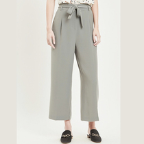 Two Nordic high quality guests for fabric pituitary broadlegged casual pants High waist Western clothing Pants Straight pants women