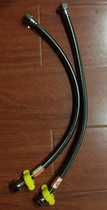 Stainless steel braided 4-point hose Toilet water heater Hot and cold water inlet pipe High pressure explosion-proof water heating Bathroom accessories