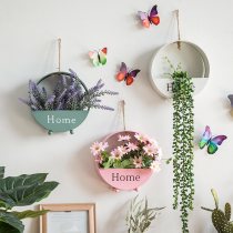 Wall decoration pendant Wall creative wall hanging flower pot Nordic home Bedroom room Dining room entrance Wall hanging decoration