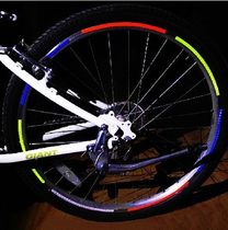 Mountain bike accessories Tire reflective stickers Rim luminous Hot Wheels Dead fly wheel rim stickers Waterproof