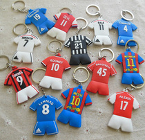 Foot fan Supplies star Messi Cro Torreszil Lampard Belpillow Neymar Key buckle
