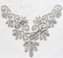 AB color rhinestone collar shoes flower wedding dress skirt collar decoration rhinestone jewelry furniture wedding shoes stickers Diamond Flower