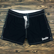 Mens quick-drying beach pants loose summer casual inner net three-point fitness black shorts plus fertilizer and enlarged surfing swimming trunks