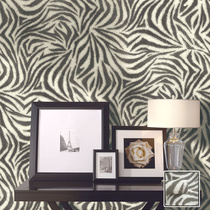 Simple fashion wild zebra pattern wallpaper modern entrance bar TV wallpaper background teen bedroom wallpaper