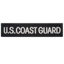 U.S. Coast Guard chest strip cloth patch embroidery label sticker Velcro stamp custom