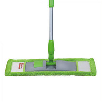 Istada 38cm flat drag sleeve type absorbent dust removal hair small flat drag dust push lightweight Microfiber mop