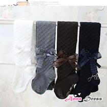South Korea imported childrens pantyhose girl girl girl child Spring Spring pure cotton bow leggings