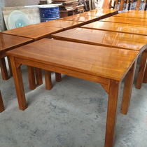 Custom-made Log theme western restaurant retro dining table personality cafe milk tea shop table solid wood tea restaurant table and chair