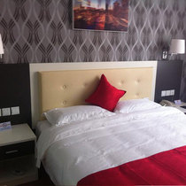 Customized Express Hotel Single Apartment Hotel Bed Frame Guest Room Full Bed Room Full Furniture Panel Standard Bed