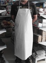 Waterproof apron Nylon apron Waterproof rice single kitchen apron thickened double-sided black and white thickened