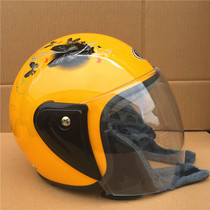 Motorcycle helmet electric car scooter warm helmet autumn and winter semi-covered mens and womens semi-helmets