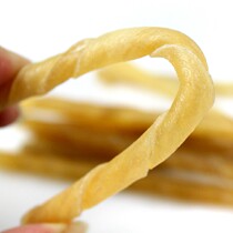 Super bite resistant bullish roll bite dog bone raw cow skin dog bite rubber grinding teeth bar food pet snack