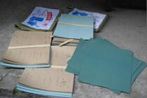 Sandpaper camera lens polishing polishing and repainting paint before and after polishing 1 4 A4 paper large