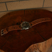 Leather Furniture Workshop Original Pure hand engraving Vegetable Tannic Leather Tanggrass Leisure retro Locomotive Bull Leather Strap