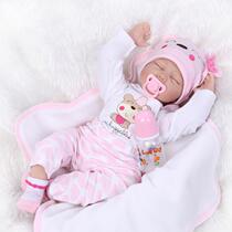 Foreign trade export original single simulation baby doll reborn soft sleep baby toy growth partner family