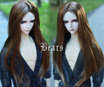 ◆Bears◆BJD wig 1 3 uncle imitation mohair-long hair-golden brown spot