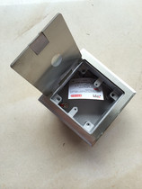 Modern Matsumoto 127 Type of open clamshell three-hole ground socket stainless steel computer network floor socket