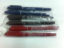 Double-head marker stroke very fine signature hook line cute creative student office Daily Writing Red and Black