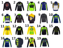 MotoGP Rossi 93 car fans with multiple motorcycle riding race cars to catch suede and warm coats