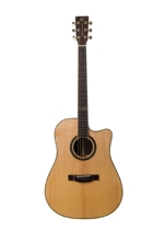 (Total Agent Line Goods) Gcard PER-60C 41 inch Cloud Cedar Veneer Folk Guitar Wood Guitar