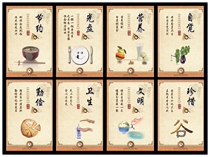 New Canteen Decorative Painting Dining Hall Wall Mural Saving Food Poster Creative Painting Public Restaurant Hanging Painting