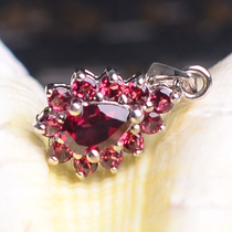 Natural garnet crystal pendant beauty beauty beauty beauty profit necklace Lady