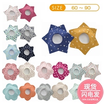 (Spot) Japanese native baby waterproof 360-degree flower star bib bib