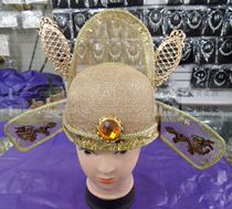 High-end Emperors Cap Palace Tiko Crown New Groom Heads Decorated Mens Ancient Dress Hats Golden-shaped Woncaps Cap Photography