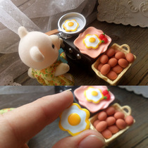 1 12 Mini food play house food play scene Poached egg